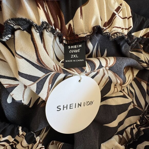 Tropical Print Maxi Skirt Size 2XL Elastic Waist NWT - Picture 3 of 3